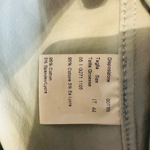 Piazza Sempione Baby Blue Belted Collared Button Front Jacket size US 8 - Picture 8 of 8